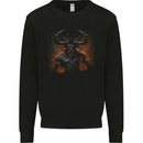 Demonic Bull From Hell Evil Demon Kids Sweatshirt Jumper Black