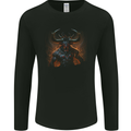 Demonic Bull From Hell Evil Demon Mens Long Sleeve T-Shirt Black