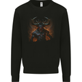 Demonic Bull From Hell Evil Demon Mens Sweatshirt Jumper Black