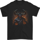 Demonic Bull From Hell Evil Demon Mens T-Shirt 100% Cotton Black