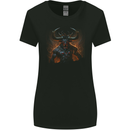 Demonic Bull From Hell Evil Demon Womens Wider Cut T-Shirt Black