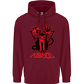 Demonic Cats Halloween Horror Witch Demons Childrens Kids Hoodie Maroon