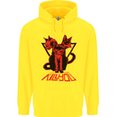 Demonic Cats Halloween Horror Witch Demons Childrens Kids Hoodie Yellow
