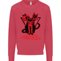 Demonic Cats Halloween Horror Witch Demons Kids Sweatshirt Jumper Heliconia