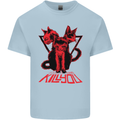 Demonic Cats Halloween Horror Witch Demons Kids T-Shirt Childrens Light Blue