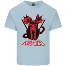 Demonic Cats Halloween Horror Witch Demons Kids T-Shirt Childrens Light Blue