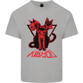 Demonic Cats Halloween Horror Witch Demons Kids T-Shirt Childrens Sports Grey