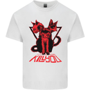 Demonic Cats Halloween Horror Witch Demons Kids T-Shirt Childrens White