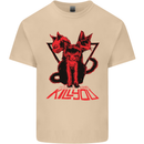 Demonic Cats Halloween Horror Witch Demons Mens Cotton T-Shirt Tee Top Sand