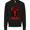 Demonic Cats Halloween Horror Witch Demons Mens Sweatshirt Jumper Black