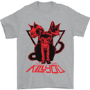 Demonic Cats Halloween Horror Witch Demons Mens T-Shirt Cotton Gildan Sports Grey