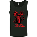 Demonic Cats Halloween Horror Witch Demons Mens Vest Tank Top Black