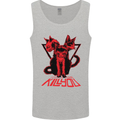 Demonic Cats Halloween Horror Witch Demons Mens Vest Tank Top Sports Grey