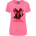 Demonic Cats Halloween Horror Witch Demons Womens Wider Cut T-Shirt Azalea