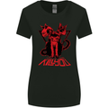 Demonic Cats Halloween Horror Witch Demons Womens Wider Cut T-Shirt Black