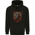 Demonic Satan Dark Magic Skull Gothic Fantasy Childrens Kids Hoodie Black