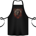 Demonic Satan Dark Magic Skull Gothic Fantasy Cotton Apron 100% Organic Black