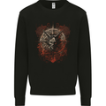 Demonic Satan Dark Magic Skull Gothic Fantasy Kids Sweatshirt Jumper Black