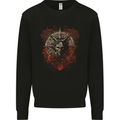 Demonic Satan Dark Magic Skull Gothic Fantasy Mens Sweatshirt Jumper Black