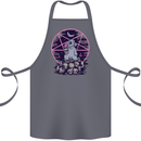 Demonic Satanic Rabbit With Skulls Cotton Apron 100% Organic Steel
