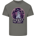 Demonic Satanic Rabbit With Skulls Kids T-Shirt Childrens Charcoal