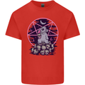 Demonic Satanic Rabbit With Skulls Kids T-Shirt Childrens Red