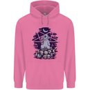 Demonic Satanic Rabbit With Skulls Mens 80% Cotton Hoodie Azelea