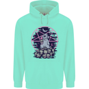 Demonic Satanic Rabbit With Skulls Mens 80% Cotton Hoodie Peppermint