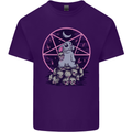 Demonic Satanic Rabbit With Skulls Mens Cotton T-Shirt Tee Top Purple