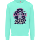 Demonic Satanic Rabbit With Skulls Mens Sweatshirt Jumper Peppermint