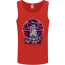 Demonic Satanic Rabbit With Skulls Mens Vest Tank Top Red