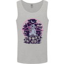 Demonic Satanic Rabbit With Skulls Mens Vest Tank Top Sports Grey