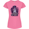 Demonic Satanic Rabbit With Skulls Womens Petite Cut T-Shirt Azalea