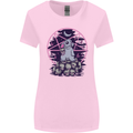 Demonic Satanic Rabbit With Skulls Womens Wider Cut T-Shirt Light Pink