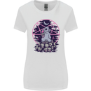 Demonic Satanic Rabbit With Skulls Womens Wider Cut T-Shirt White
