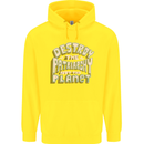 Destroy Patriarchy Not the Planet Climate Change Childrens Kids Hoodie Yellow