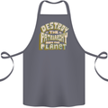 Destroy Patriarchy Not the Planet Climate Change Cotton Apron 100% Organic Steel