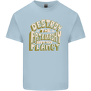 Destroy Patriarchy Not the Planet Climate Change Kids T-Shirt Childrens Light Blue