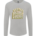 Destroy Patriarchy Not the Planet Climate Change Mens Long Sleeve T-Shirt Sports Grey