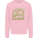 Destroy Patriarchy Not the Planet Climate Change Mens Sweatshirt Jumper Light Pink