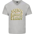 Destroy Patriarchy Not the Planet Climate Change Mens V-Neck Cotton T-Shirt Sports Grey