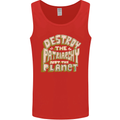 Destroy Patriarchy Not the Planet Climate Change Mens Vest Tank Top Red