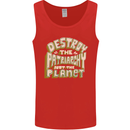 Destroy Patriarchy Not the Planet Climate Change Mens Vest Tank Top Red