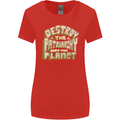 Destroy Patriarchy Not the Planet Climate Change Womens Wider Cut T-Shirt Red