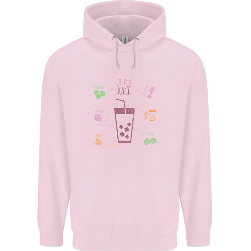 Detox Juice Hangover Cure Healthy Childrens Kids Hoodie Light Pink