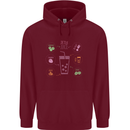 Detox Juice Hangover Cure Healthy Childrens Kids Hoodie Maroon
