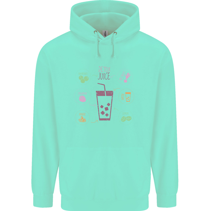 Detox Juice Hangover Cure Healthy Childrens Kids Hoodie Peppermint