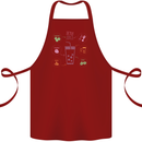 Detox Juice Hangover Cure Healthy Cotton Apron 100% Organic Maroon
