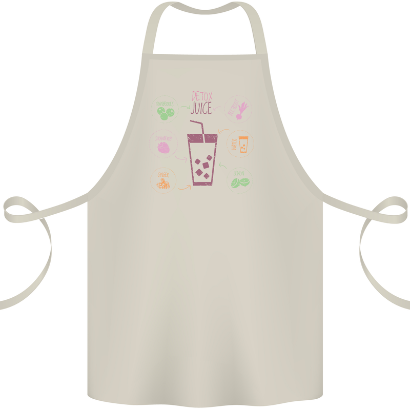 Detox Juice Hangover Cure Healthy Cotton Apron 100% Organic Natural