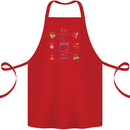 Detox Juice Hangover Cure Healthy Cotton Apron 100% Organic Red